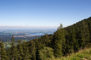 Mountain panorama near Oberammergau in the Bavarian Alps