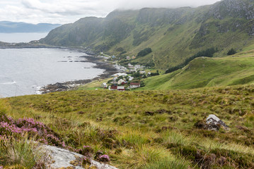 Blick über dir Vogelinsel Runde Norwegen
