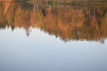 Lake in autumn in Sweden