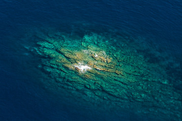 Fototapeta na wymiar aerial view of Mljet Island, Croatia