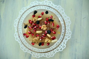 traditional  türkish dessert, aşure