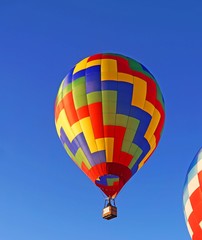 hot air balloon in the sky