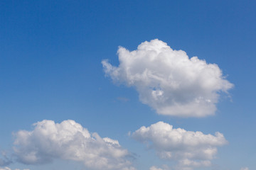 Thick clouds in the sky. Cloudy weather with clouds and clouds. On the sky clouds.