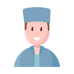 Vector illustration of physician and professional icon. Set of physician and laboratory stock symbol for web.