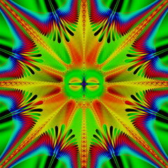 Fractal pattern. Abstract digital background generated on a computer.