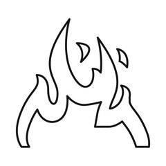 Vector design of orange and hot sign. Set of orange and yellow vector icon for stock.