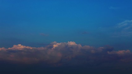 (Time lapse )Beautiful cloudy sunset,view of clouds and beautiful sky, weather, rainstorm,