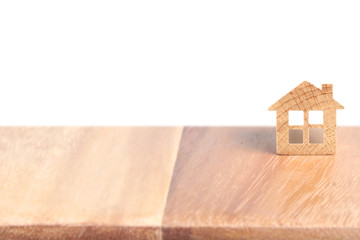 Model of detached house, home idea