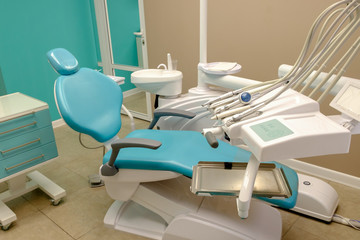 Dental unit in the office, patient chair