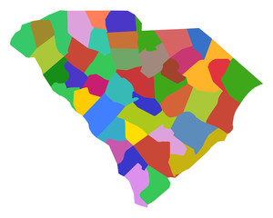 Karte von South Carolina © Robert Biedermann