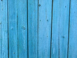 Blue Close-up old wooden fence background detail streak fiber finishing for chic art ornate blank copy space