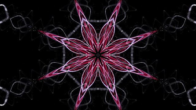Kaleidoscope Intertwined Technology Fibers Animation Background, Loop, 4k