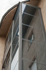 Obraz premium Windows of a high residential building