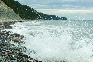 black sea waves