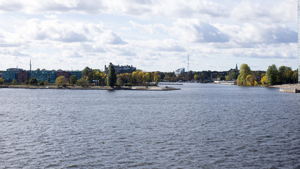 Buildings near the reservoir