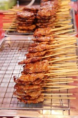 Roasted pork is delicious at street food