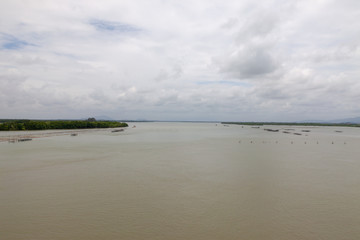 Views of the estuary at Chanthaburi, Thailand Sea landscape