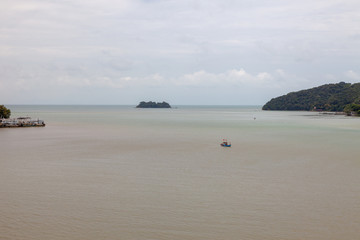 Views of the estuary at Chanthaburi, Thailand Sea landscape