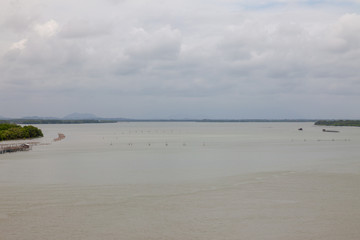 Views of the estuary at Chanthaburi, Thailand Sea landscape