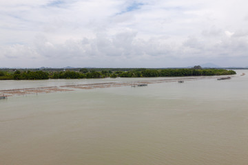 Views of the estuary at Chanthaburi, Thailand Sea landscape