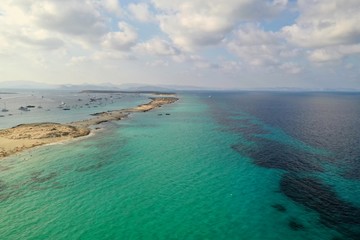 Fototapeta na wymiar Aerial Formentera Coast