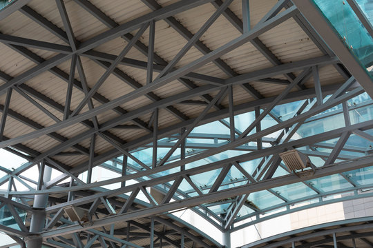 Modern awning or velarium for open air performances, roof construction