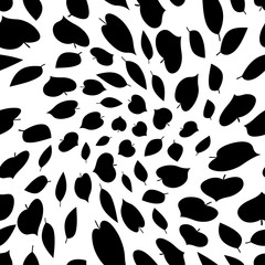 abstract geometric leaves pattern for natural background, simple minimalist graphic , retro decoration , summer fashion