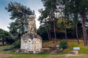 The Lion of Amphipolis is a 4th century BC tomb sculpture in Amphipolis of Macedonia.It was set up...