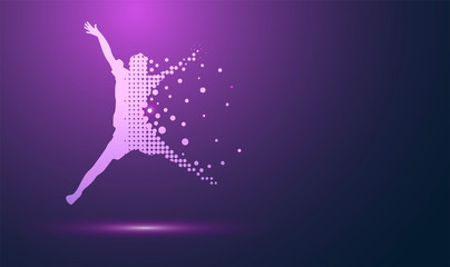 bambino, saltare, cromoterapia, ricreazione, giocare © xyz+