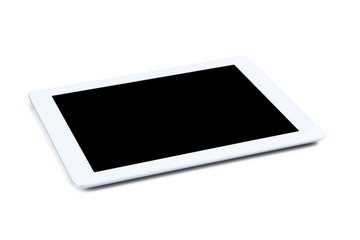 Tablet computer isolated on white background