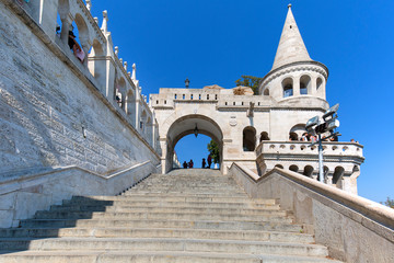 Fototapeta premium Fisherman Bastion, one of the best known monuments in the city, Budapest, Hungary