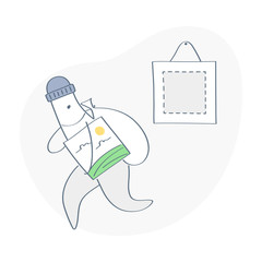 Man burglar stealing the picture from museum, exhibition. Crime scene stealing, copyright infringement, idea theft. Flat outline clean doodle design style, vector illustration.