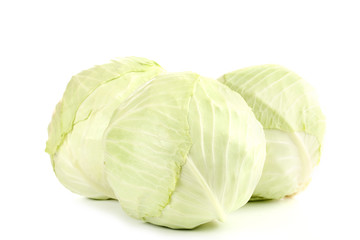 Fototapeta premium Ripe cabbage isolated on white background