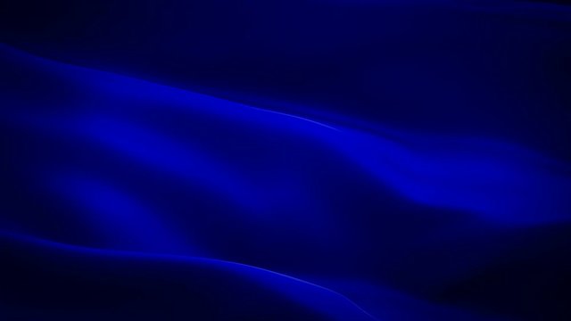 Silk Flag Animation of Dark Navy Blue color background video waving in wind. Realistic Navy Blue Flag background. Dark Blue color Flag Looping Closeup 1080p Full HD footage.power Dark Blue Satin flag