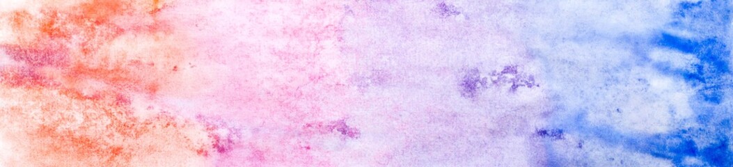 banner of abstract painted colorful watercolor background