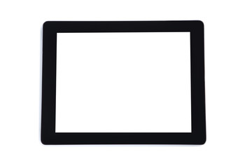 Tablet computer isolated on white background