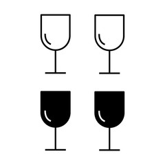 Wine glass icon. Cup of wine vector. illustration on white background