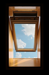 open roof window, Skylight
