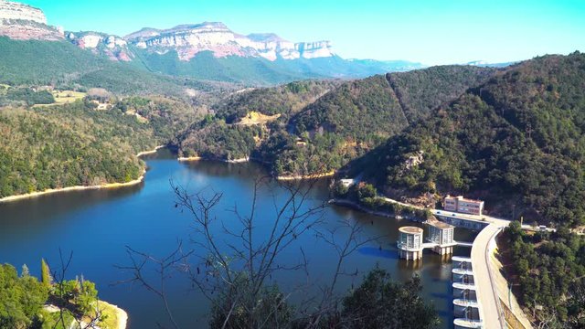 Vilanova de Sau, Catalonia / Spain. Sau Reservoir Dam