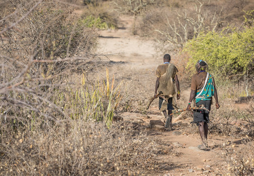 Hadzabe Men Hunting Trip