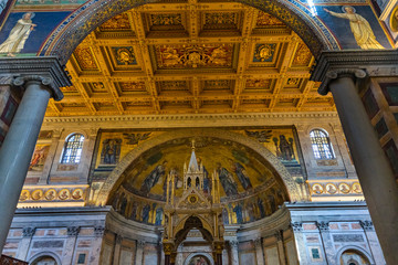 Ciborium Tomb Papal Basilica Paul Beyond Walls Rome Italy