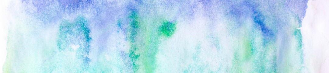 banner of abstract painted colorful watercolor background