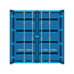 cargo container vector illustration isolated on white background