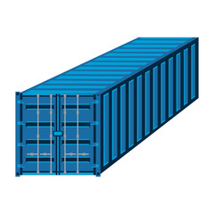 cargo container vector illustration isolated on white background