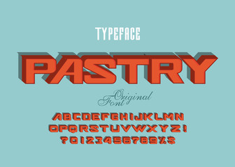 Vintage,handcrafted, 3D, bold Alphabet