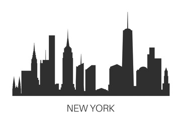 New York skyline vector illustration.