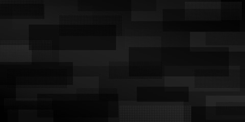 Abstract background of intersecting rectangles consisting of dots, in black colors