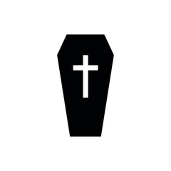 Coffin icon. funeral icon vector