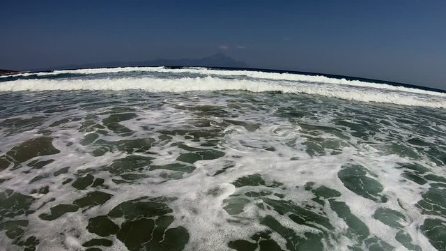 Filming Huge Waves in Ocean, Slow Motion Video