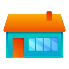 Family house icon. Cartoon of family house vector icon for web design isolated on white background